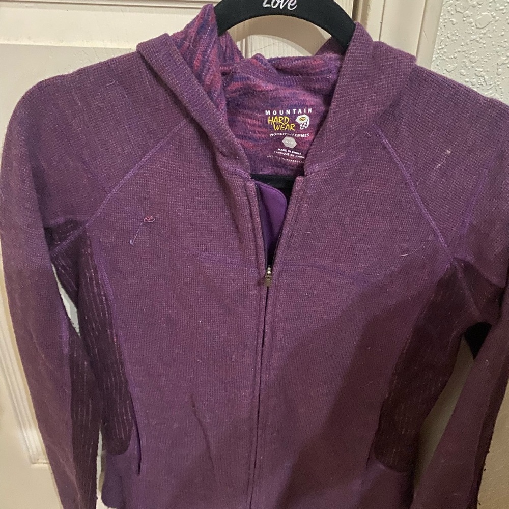 Mountain Hardwear Maroon Knit Jacket